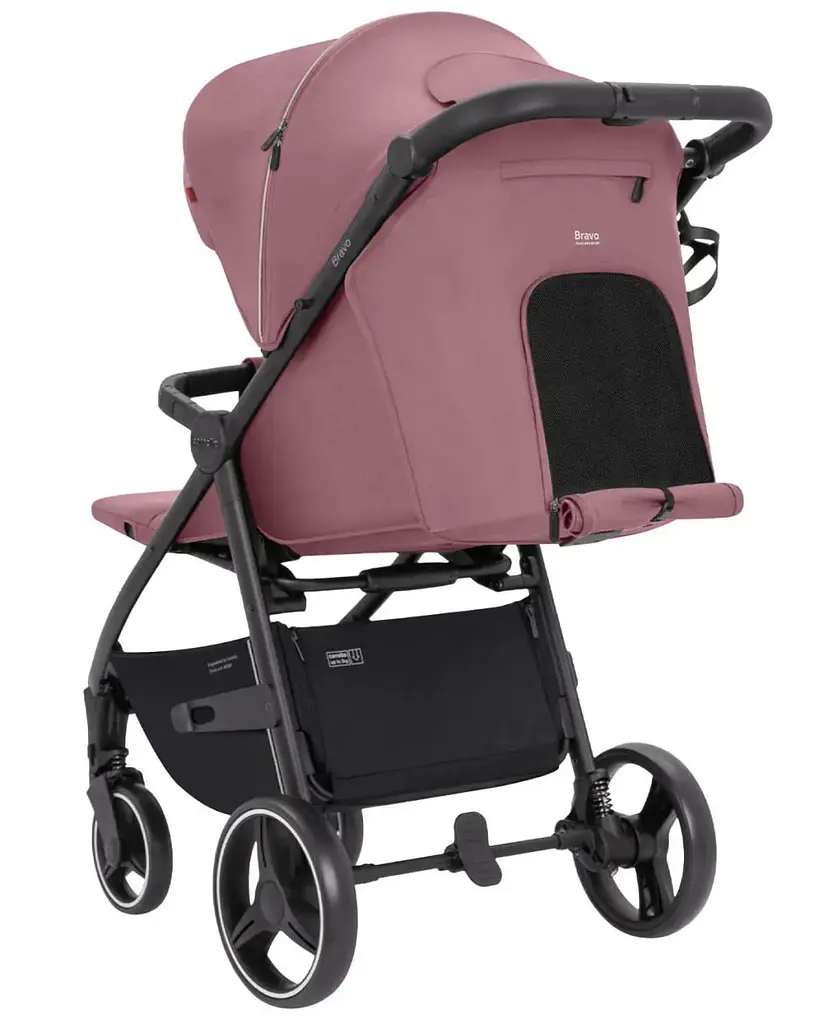 Прогулочная коляска для детей с регулируемой родительской ручкой Carrello Bravo CRL-8512 Crystal Pink розовый - фото 8
