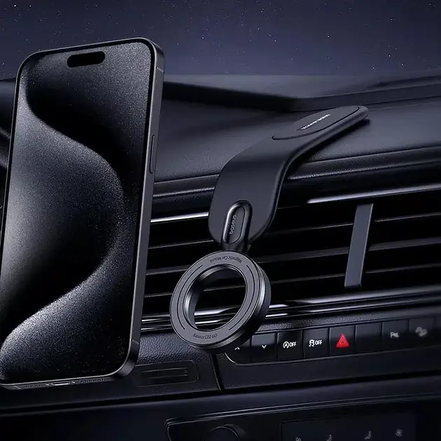 Автомобільний тримач холдер Baseus C02 Go Series Magnetic Car Phone Mount C40165500111-00 Black - фото 4