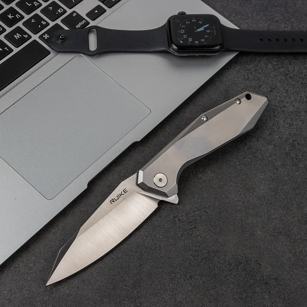 Ніж складаний туристичний Ruike P135-SF, (9.2 см) 14C28N / steel 420 сірий - фото 25