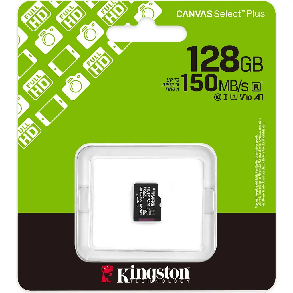 Карта памяти Kingston microSDXC Canvas Select Plus 128GB Class 10 UHS-I U1 V10 А1 (SDCS3/128GBSP) [144834] - фото 3