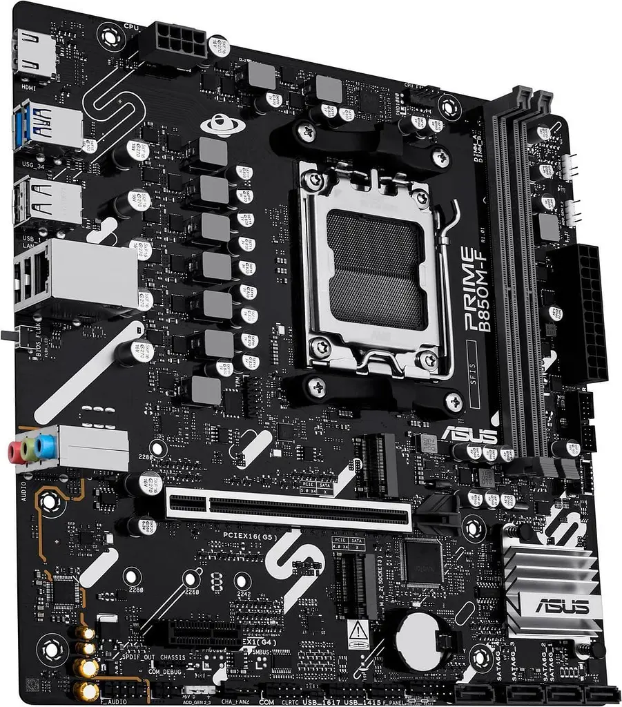 Материнська плата ASUS PRIME B850M-F (PRIME B850M-F) (Socket AM5, AMD B850, Micro-ATX) - фото 3