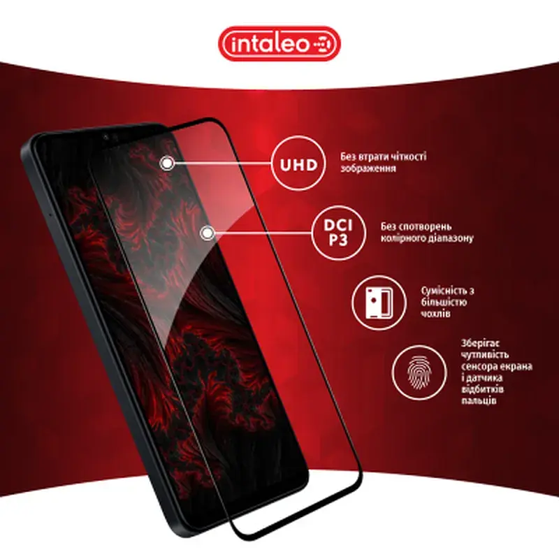 Скло захисне Intaleo Full Glue Samsung A55 Black (1283126588860) - фото 4