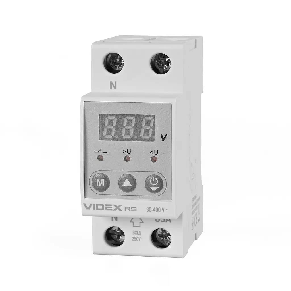Реле контролю напруги VIDEX RESIST 145-300В 63А VIDEX (27122-000)