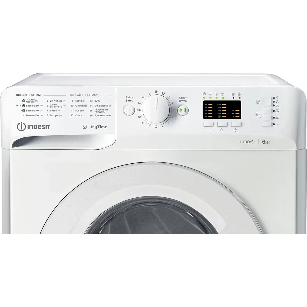 Пральна машина Indesit з фронтальним завантаженням (OMTWSA61052WUA) - фото 10