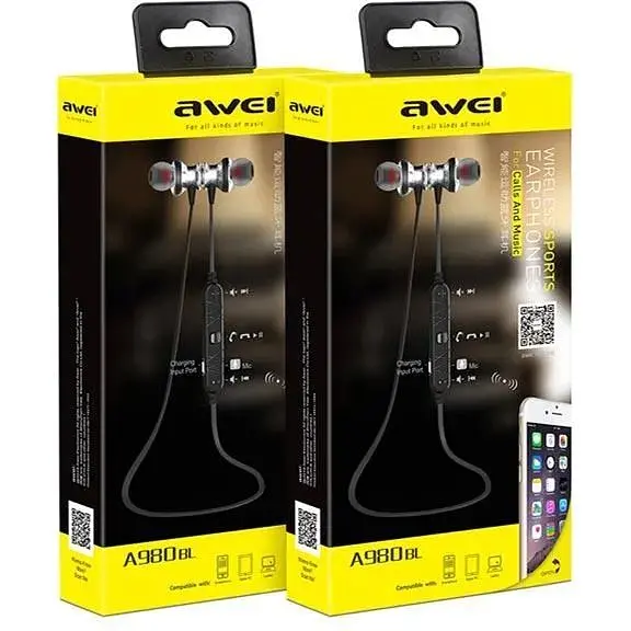 Наушники беспроводные Awei A980BL Bluetooth стерео гарнитура - фото 2
