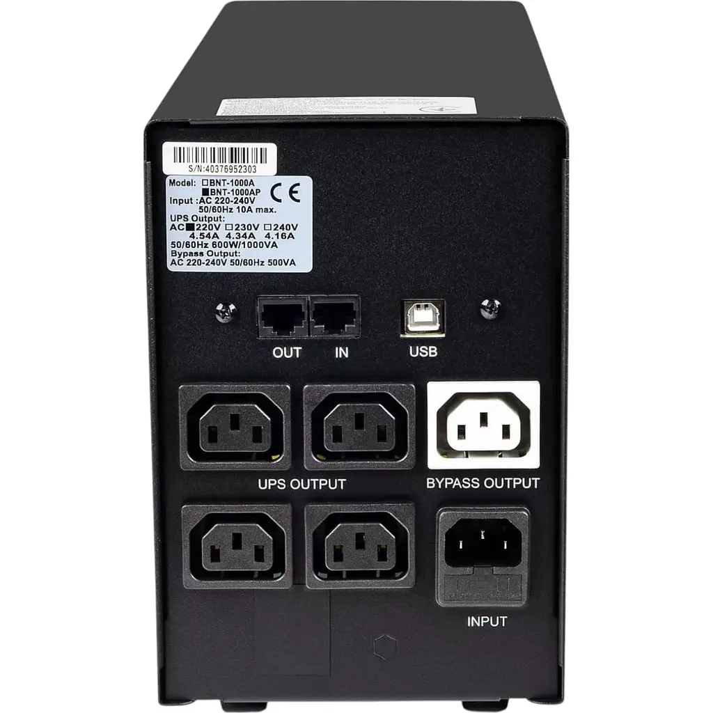 ИБП Powercom BNT-1000AP Black Knight Pro USB - фото 2