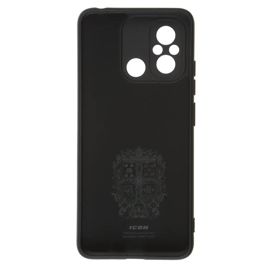 Чехол ArmorStandart ICON для Xiaomi Redmi 12С / 11A Camera cover Black (ARM65965) - фото 2