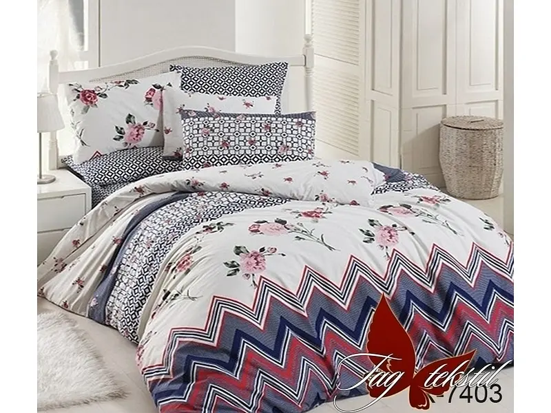 Комплект постільної білизни Євро TAG tekstil pbe0026325 - фото 2