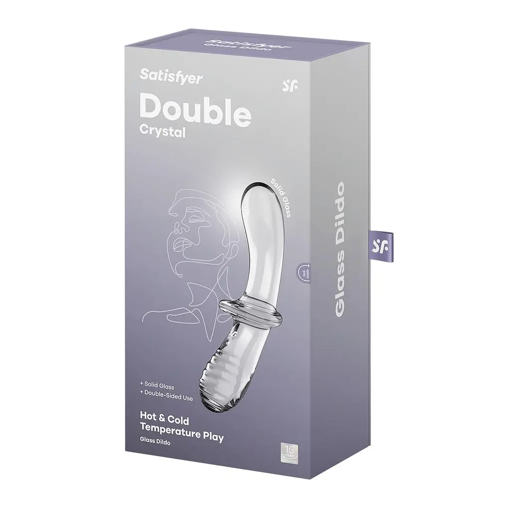 Ділдо Satisfyer Double Crystal (Transparent) - фото 5