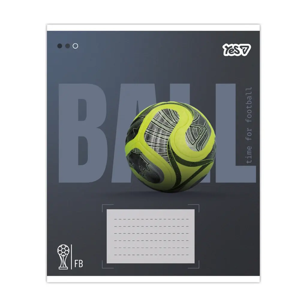 Зошит Yes Ball А5 24 аркуша лінія (768682), в асортименті - фото 5