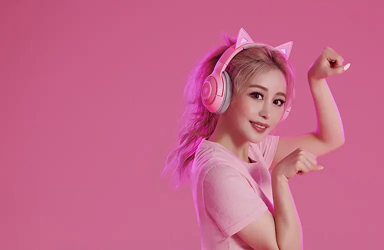 Гарнитура Razer Kraken Kitty Edition Quartz BT RGB Pink (RZ04-03520100-R3M1) - фото 6