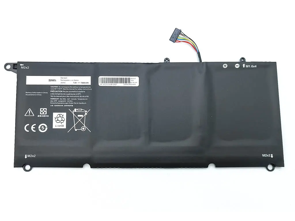 Акумулятор JD25G для ноутбука Dell XPS 13 9343, 9350 (90V7W, DIN02, P54G) (7.6V 7800 mAh 59Wh) - фото 2
