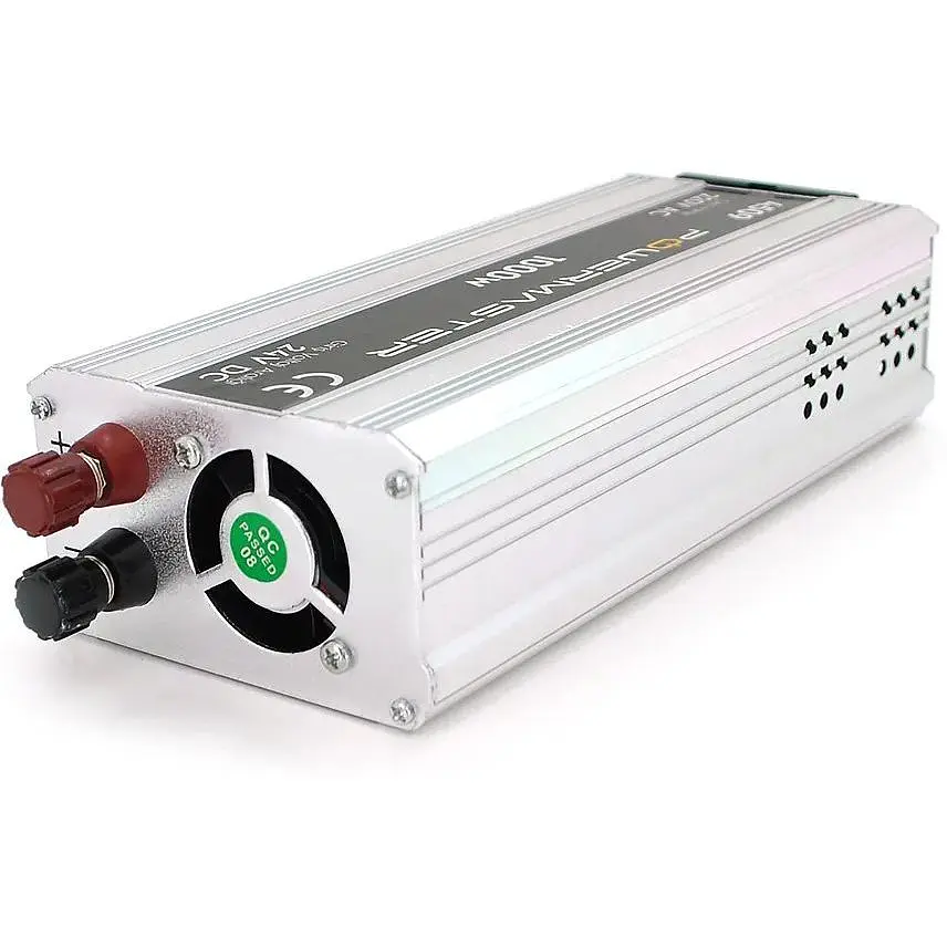 Инвертор напряжения Powermaster, 24V/220V, 1000W с модифицированной синусоидой, 1 Shuko, клеммы - фото 2
