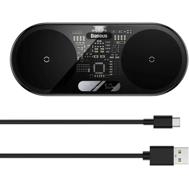 Зарядний пристрій Baseus 20W Digital LED Display (WXSX010101) - фото 5