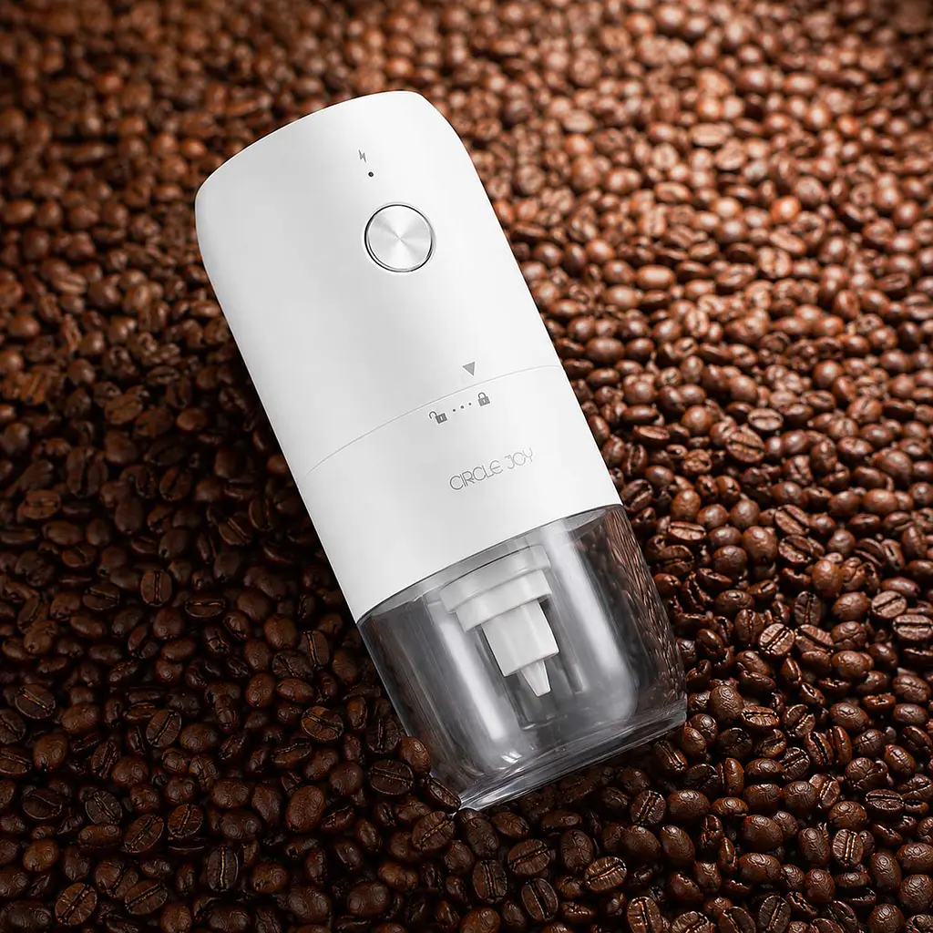 Кавомолка бездротова Xiaomi Circle Joy Electric Coffee Grinder (CJ-DMDJ05) White - фото 4