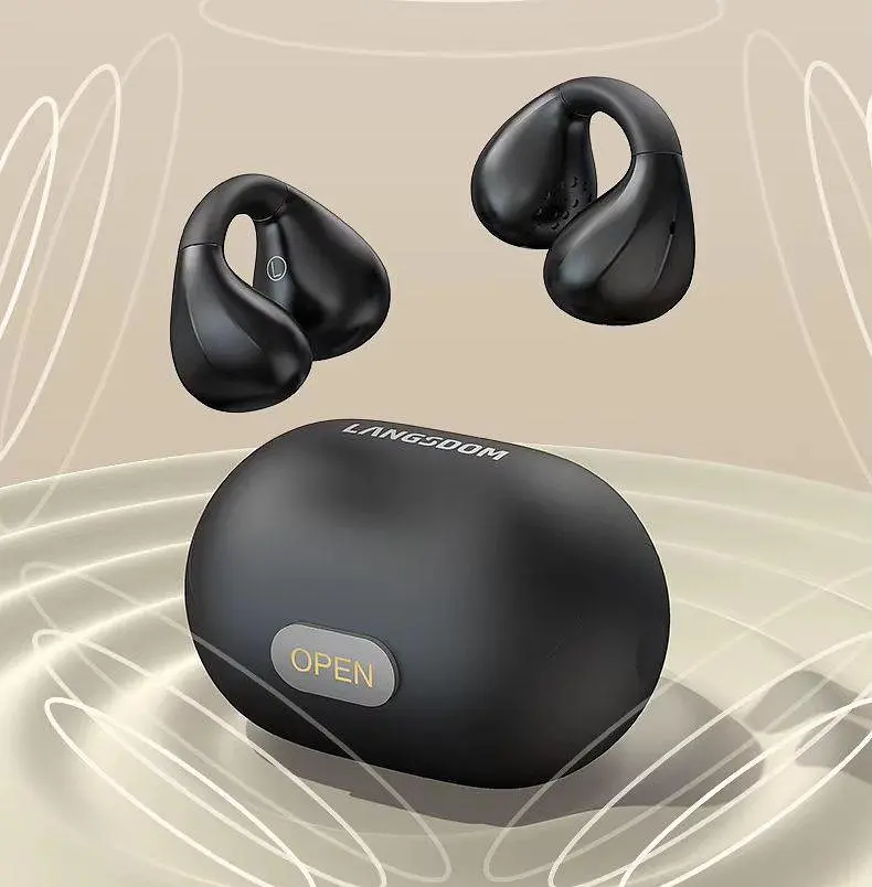 Наушники Langsdom беспроводные костные M8 Open-Ear с направленным звуком Bluetooth 5.3 LED дисплеем и шумоподавлением - фото 5