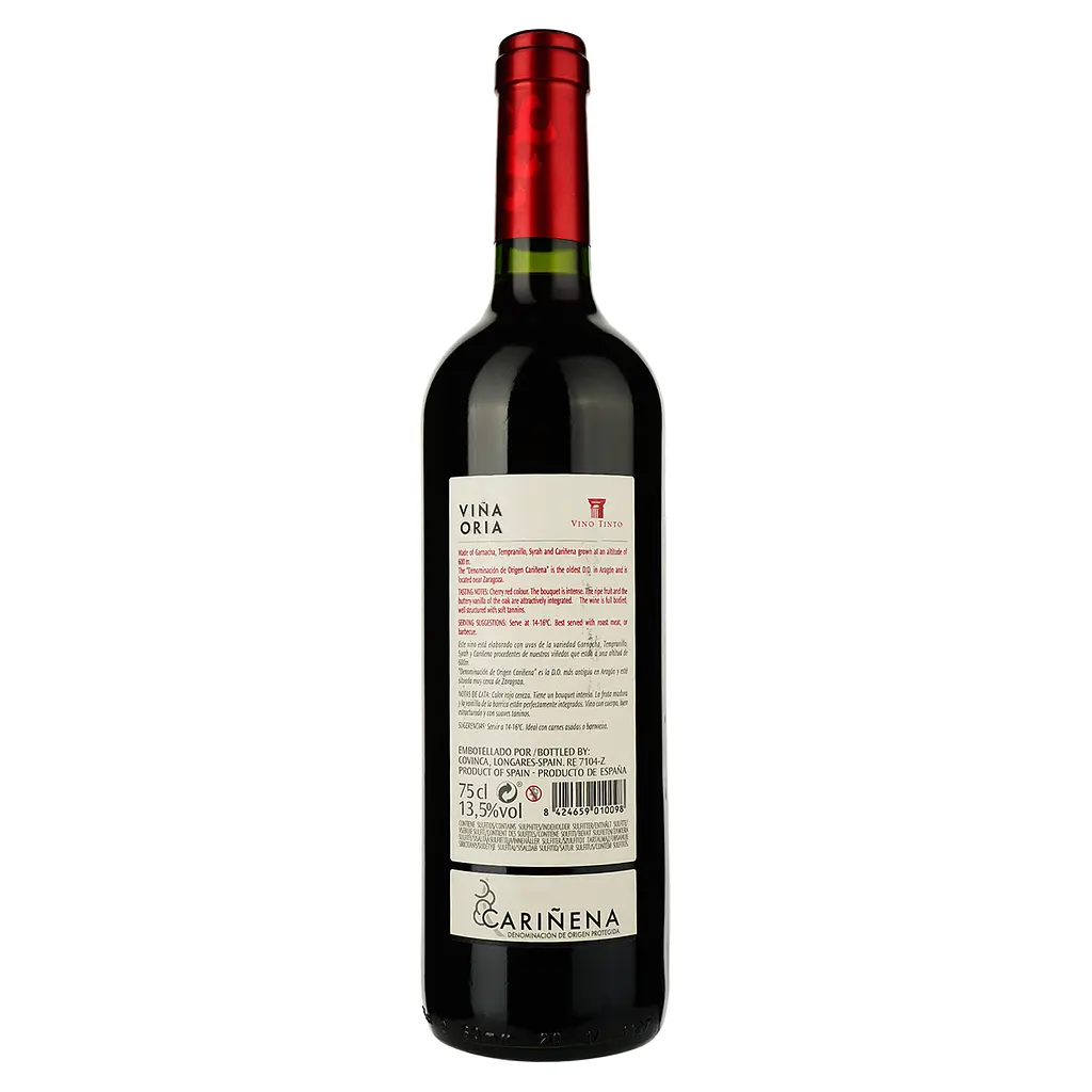 Вино Covinca Vina Oria Crianza, червоне, сухе, 13,5%, 0,75 л (8000014946556) - фото 2
