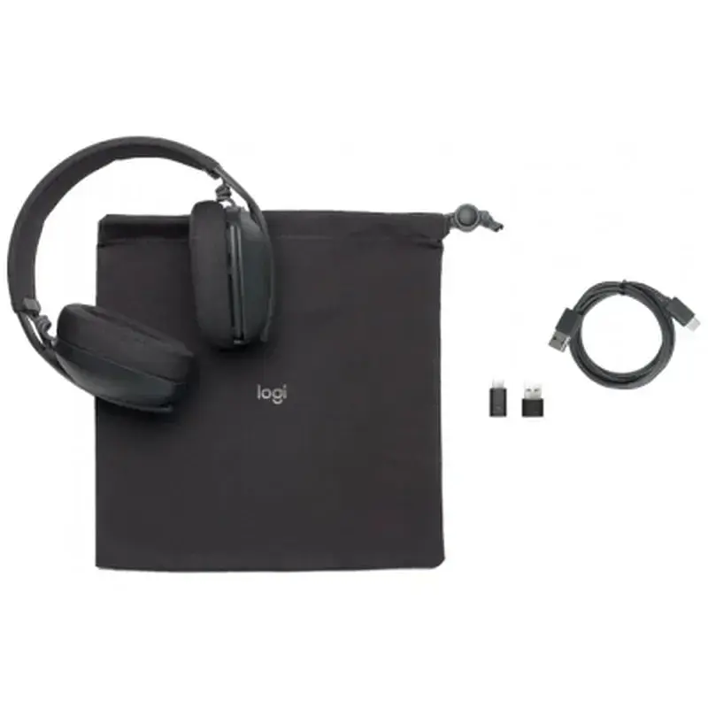 Навушники Logitech Zone Vibe for Business Wireless UC Graphite (981-001199) - фото 4