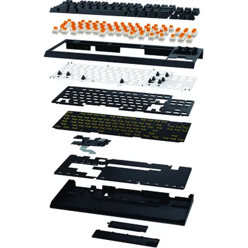 Клавіатура Razer BlackWidow V4 Low-Profile TKL Wireless/Bluetooth/USB Orange switch UA Black (RZ03-05450700-R3M1) - фото 8