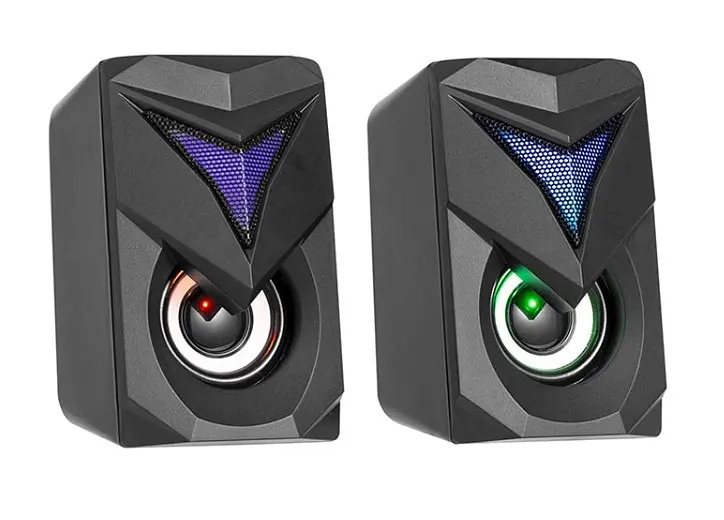 Колонки для комп'ютера Xtrike Me SK-405 акустика колонки для ПК з підсвіткою комп'ютерні динаміки 2 шт. Чорний - фото 2
