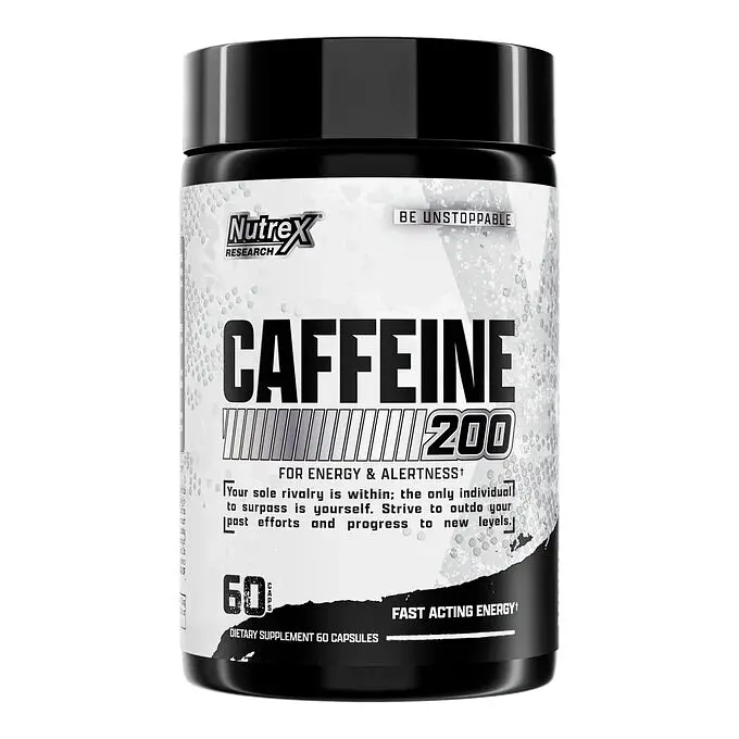 Кофеїн безводний Nutrex Research Caffeine 200, 60 капсул