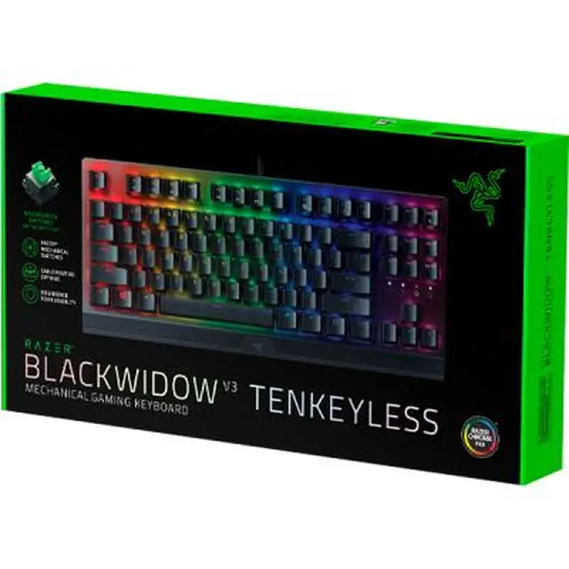 Клавіатура Razer BlackWidow V3 TKL Razer Green RU (RZ03-03490700-R3R1) - фото 2