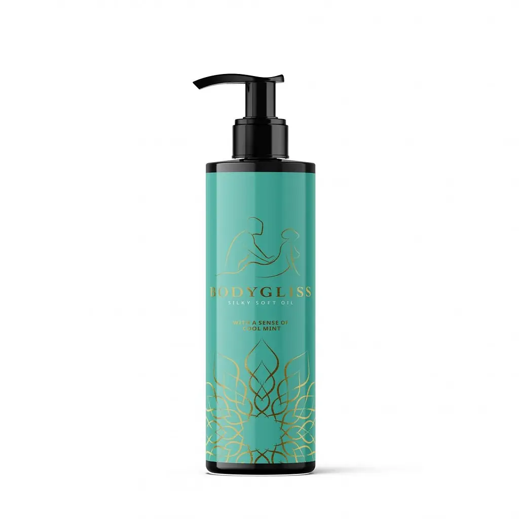 Массажное масло и лубрикант BODYGLISS с ароматом мяты 150 ml - фото 2