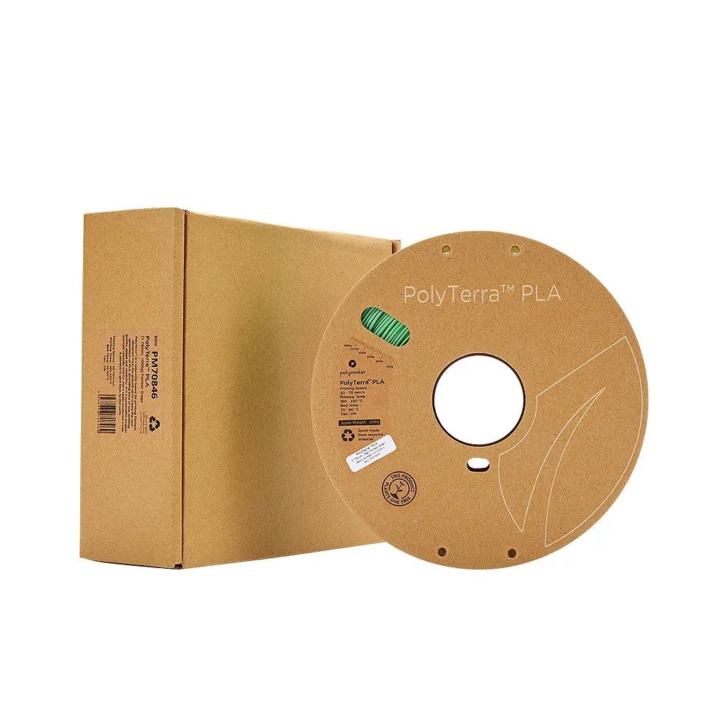 Пластик для 3D-принтера Polymaker PLA PolyTerra 1,75mm 1kg GREEN, FORREST (PM70846) - фото 4