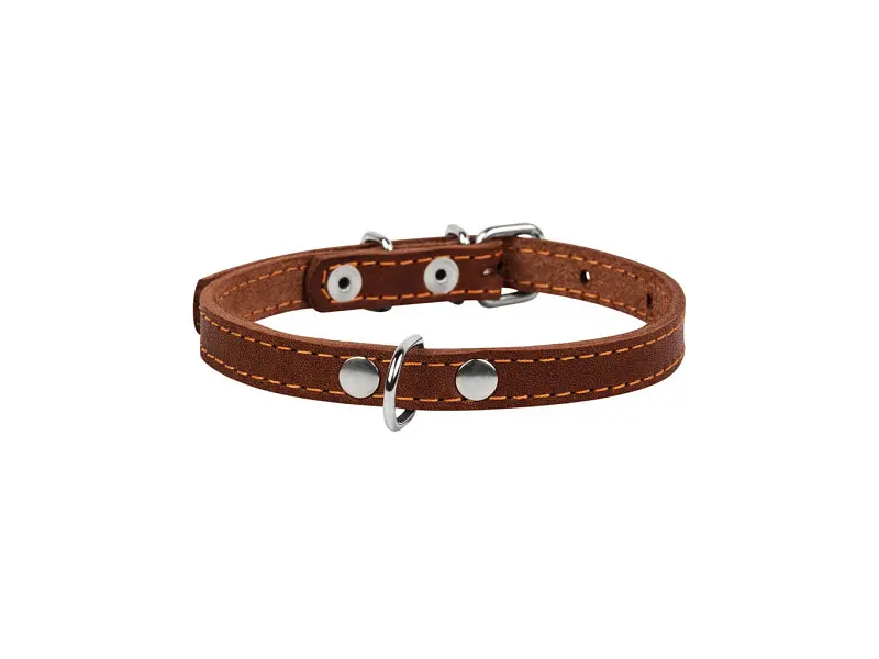 Ошейник для животных Collar одинарный Ш 14 мм Д 27-35 см коричневый (00036) - фото 2