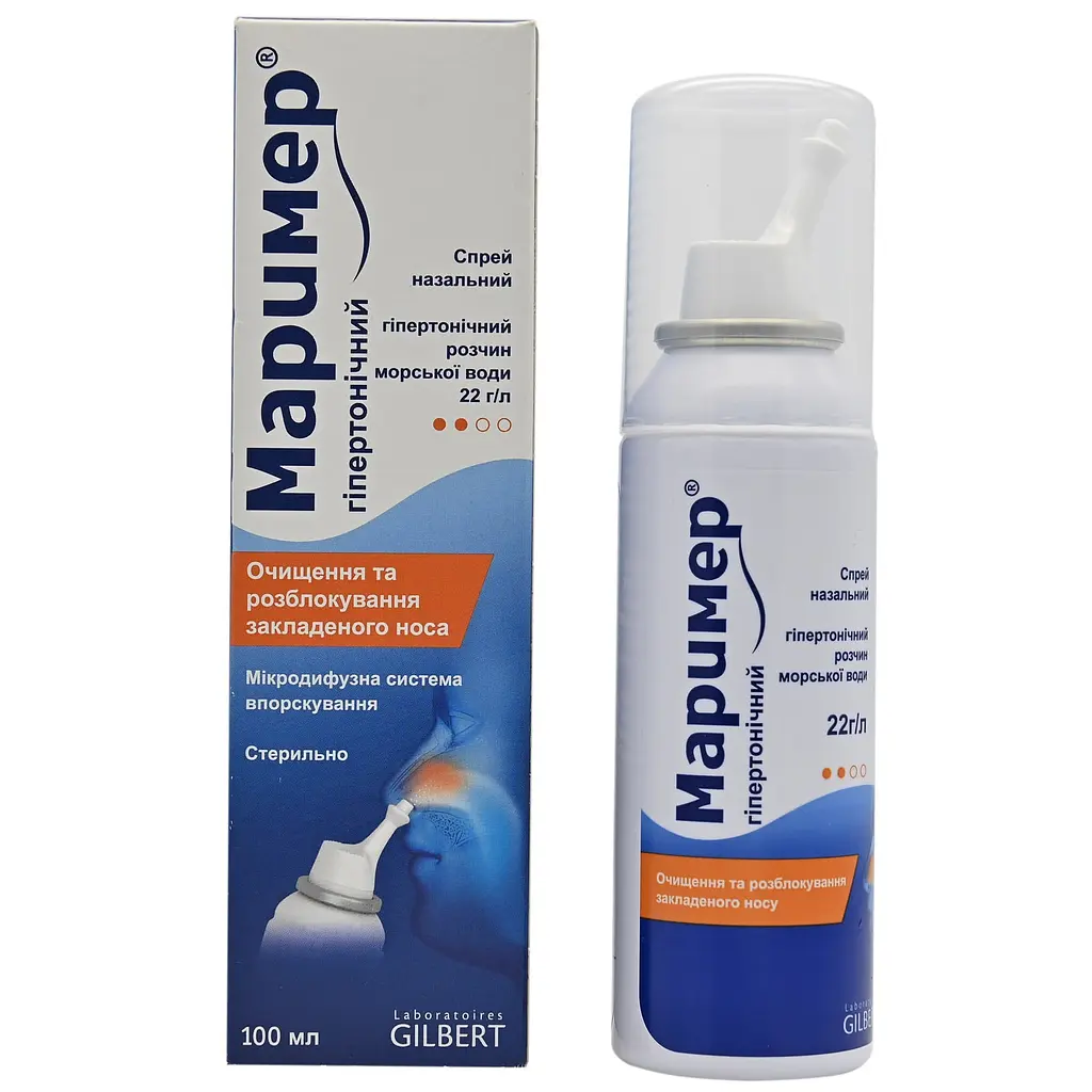 Спрей назальний Маример гіпертонічний розчин флакон 100 мл - фото 2