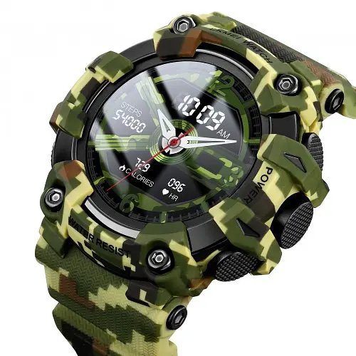 Смарт-годинник Skmei S231 силіконовий ремінець Camouflage (16696-hbr) - фото 2
