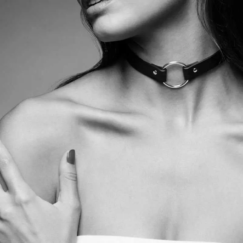 Чокер Bijoux Indiscrets MAZE Single Choker (чорний) - фото 5