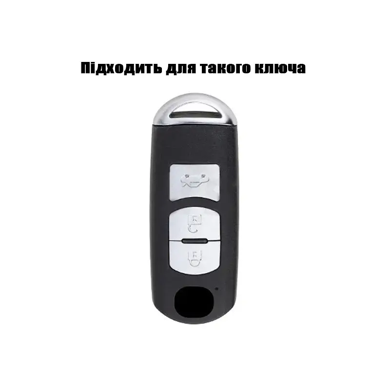 Чохол ключа Mazda чорний+золота окантовка (3 кнопки) TPU - фото 3