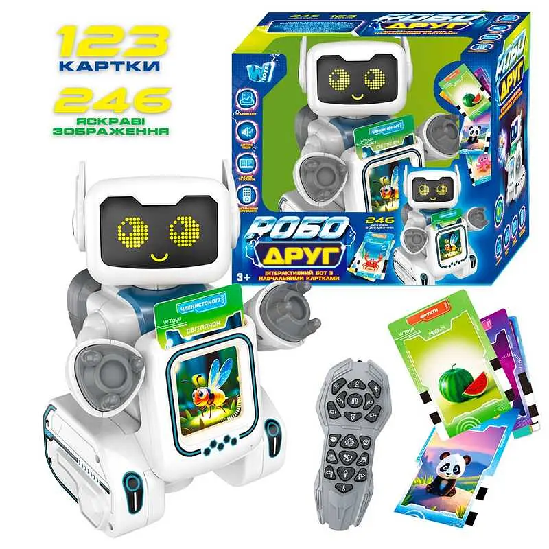 Робот-картридер на радиоуправлении, РобоДруг, на украинском языке, 89610 - фото 2