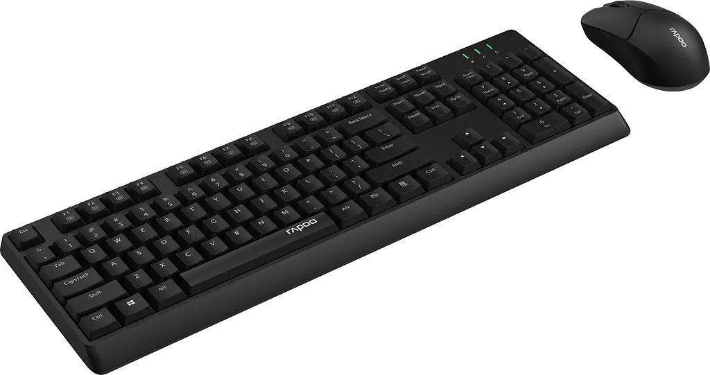 Комплект RAPOO X1500 Wireless Keyboard &amp; Mouse black (13073) - фото 2