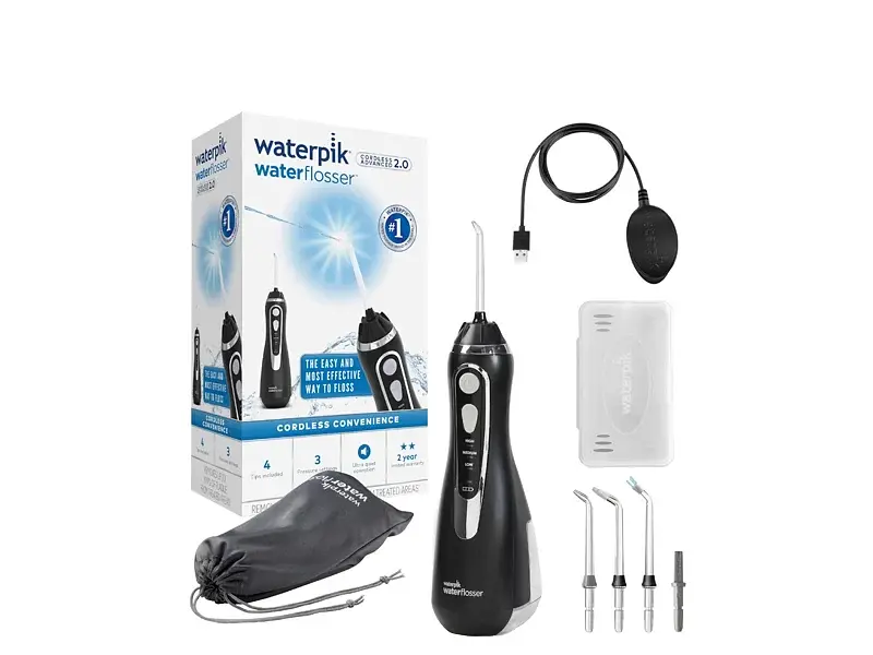 Іригатор Waterpik Cordless Advanced 2.0 Water Flosser Black WP-582 - фото 4