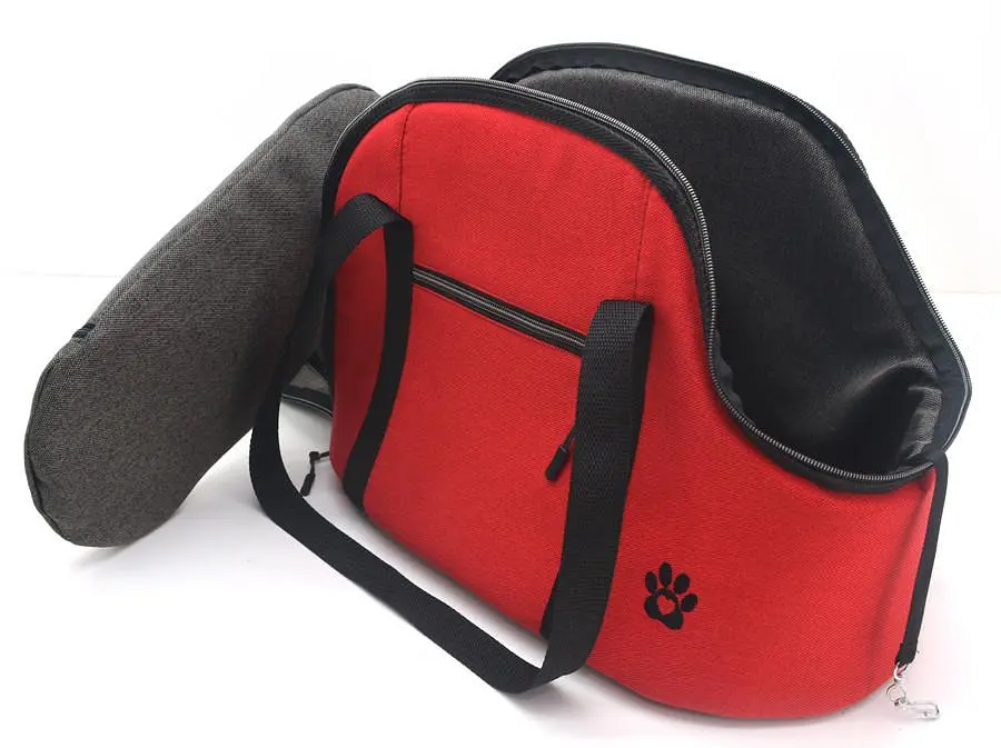 Сумка переноска для кошек и собак Zoo-hunt Loft №1 22х42х31 см красная - фото 3