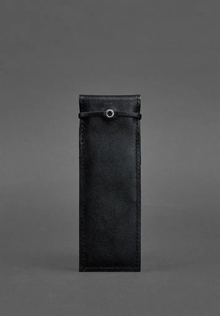 Шкіряний чохол для ручок 1.0 чорний - фото 5