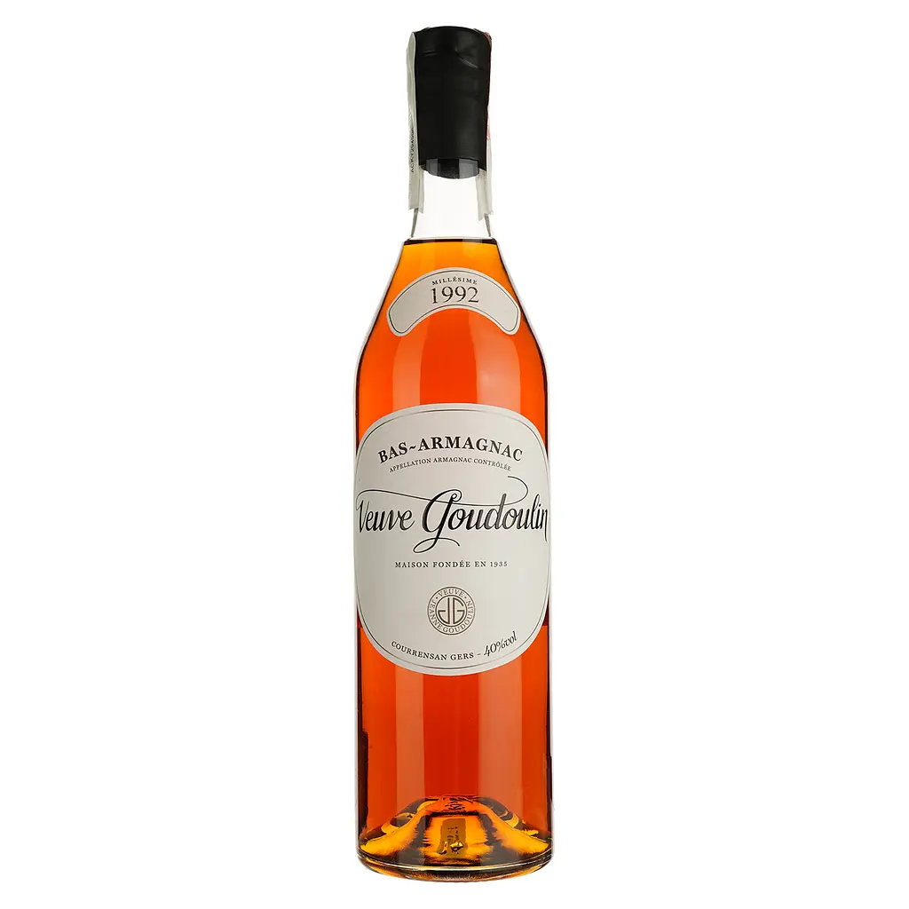 Арманьяк Veuve J. Goudoulin Bas Armagnac 1992 40% 0.7 л в подарочной коробке - фото 2