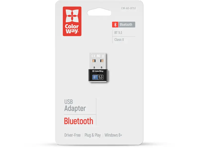 Bluetooth адаптер ColorWay BT 5.3 (CW-AD-BT53) - фото 9