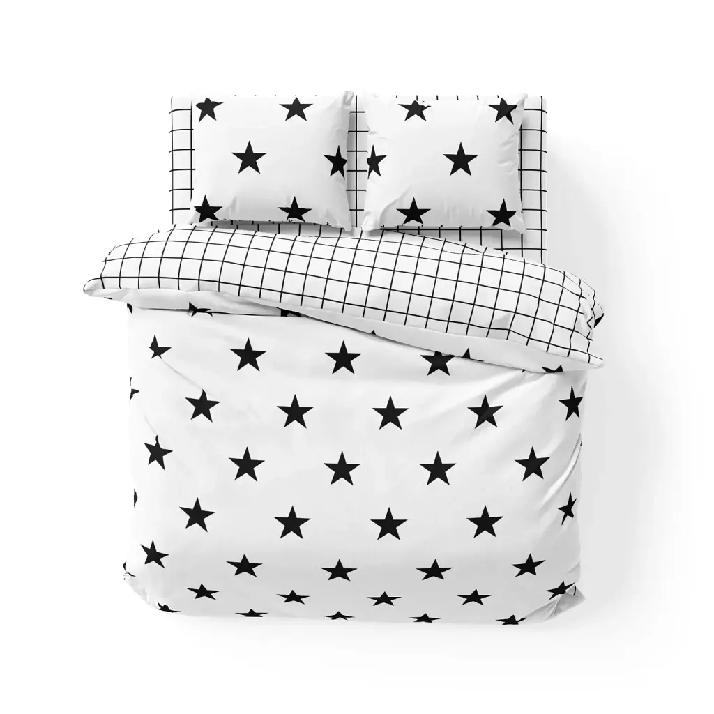 Комплект постільної білизни ТЕП Soft Dreams Morning Stars бязь двоспальний білий