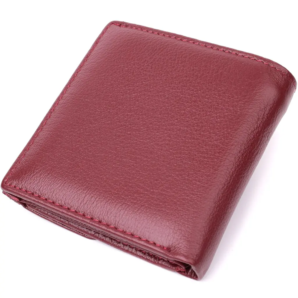 Невеликий жіночий гаманець з монетницею з натуральної шкіри ST Leather 22544 бордовий - фото 6