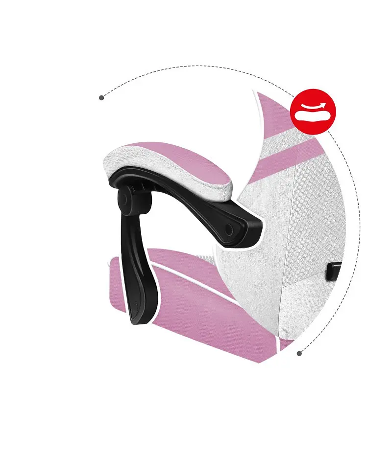 Комп'ютерне крісло Huzaro Force 4.4 Pink тканина - фото 5
