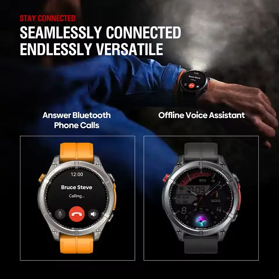 Смарт-годинник Zeblaze Stratos 4 з GPS AMOLED 1.43,5 ATM, Gorilla Glass, MIL-STD-810H - фото 3