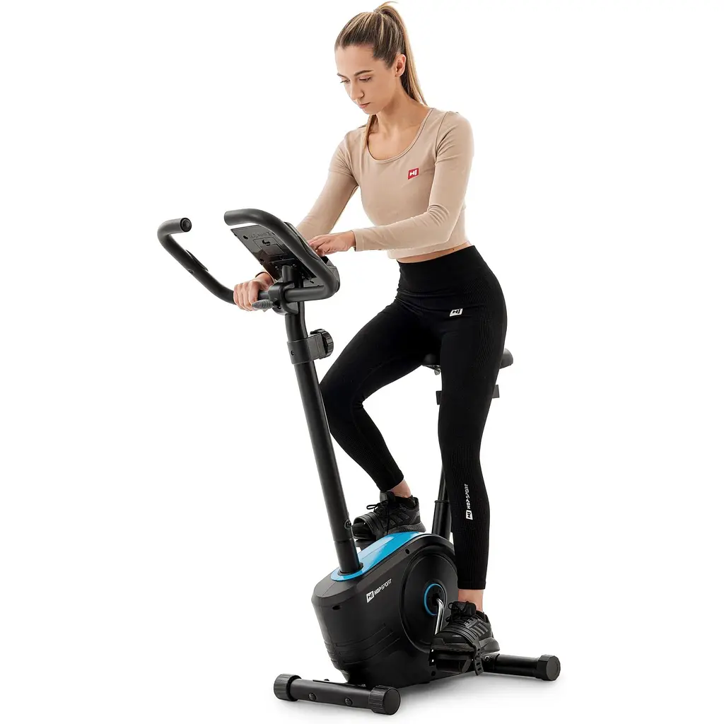 Велотренажер Hop-Sport HS-2050H Sonic магнітний синій - фото 15