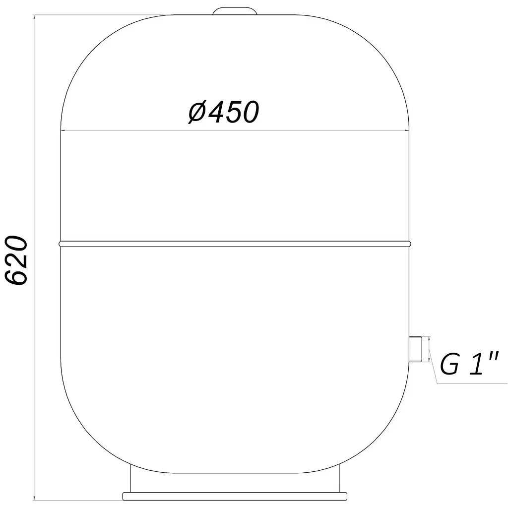 Гідроакумулятор з фіксованою мембраною 80 л Zilmet Hydro-Pro 10bar (11A0008000) - фото 6