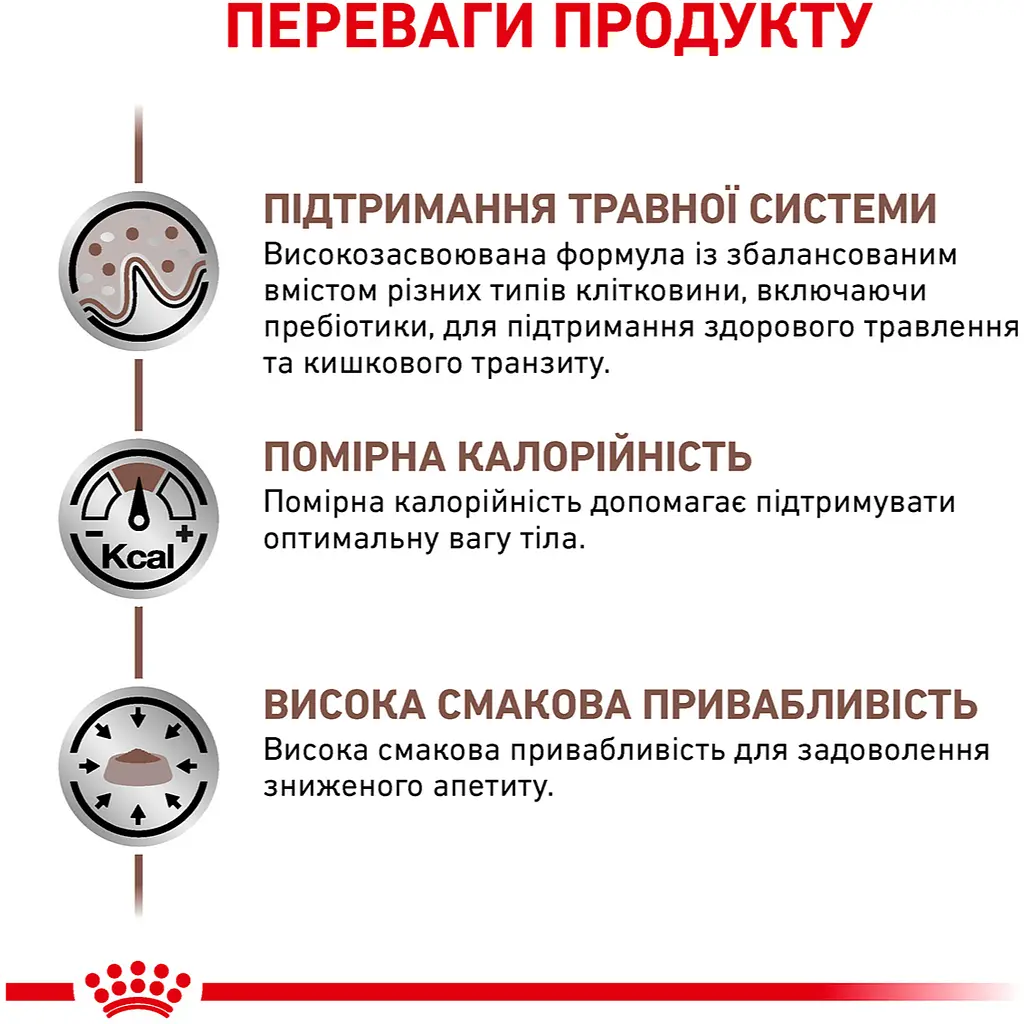 Сухий корм для котів Royal Canin Gastrointestinal Moderate Calorie при розладах травлення 0.4 кг - фото 4