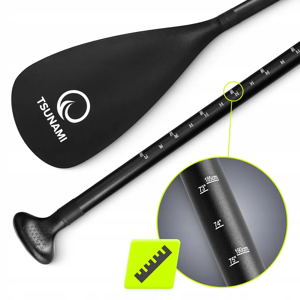 Весло для SUP дошки TSUNAMI 2 в 1 160-225 см регульоване, складне Black (P-5907739316431) - фото 5