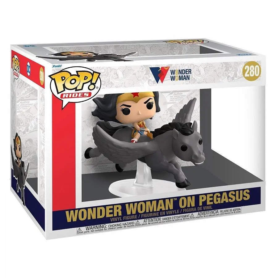 Фігурка Чудо-жінка на пегасі Funko Pop Wonder Woman on pegasus 15 см WW 280 - фото 3