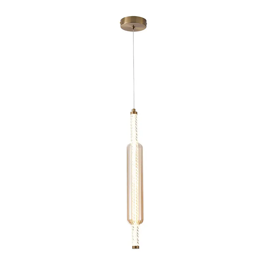 Світильник підвісний LED Levistella 788P68143 AB+AM, 7W, 4000K, скло, сучасний стиль для вітальні - фото 2